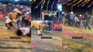 FUCKING BRUTAL, Man destroyed by bull