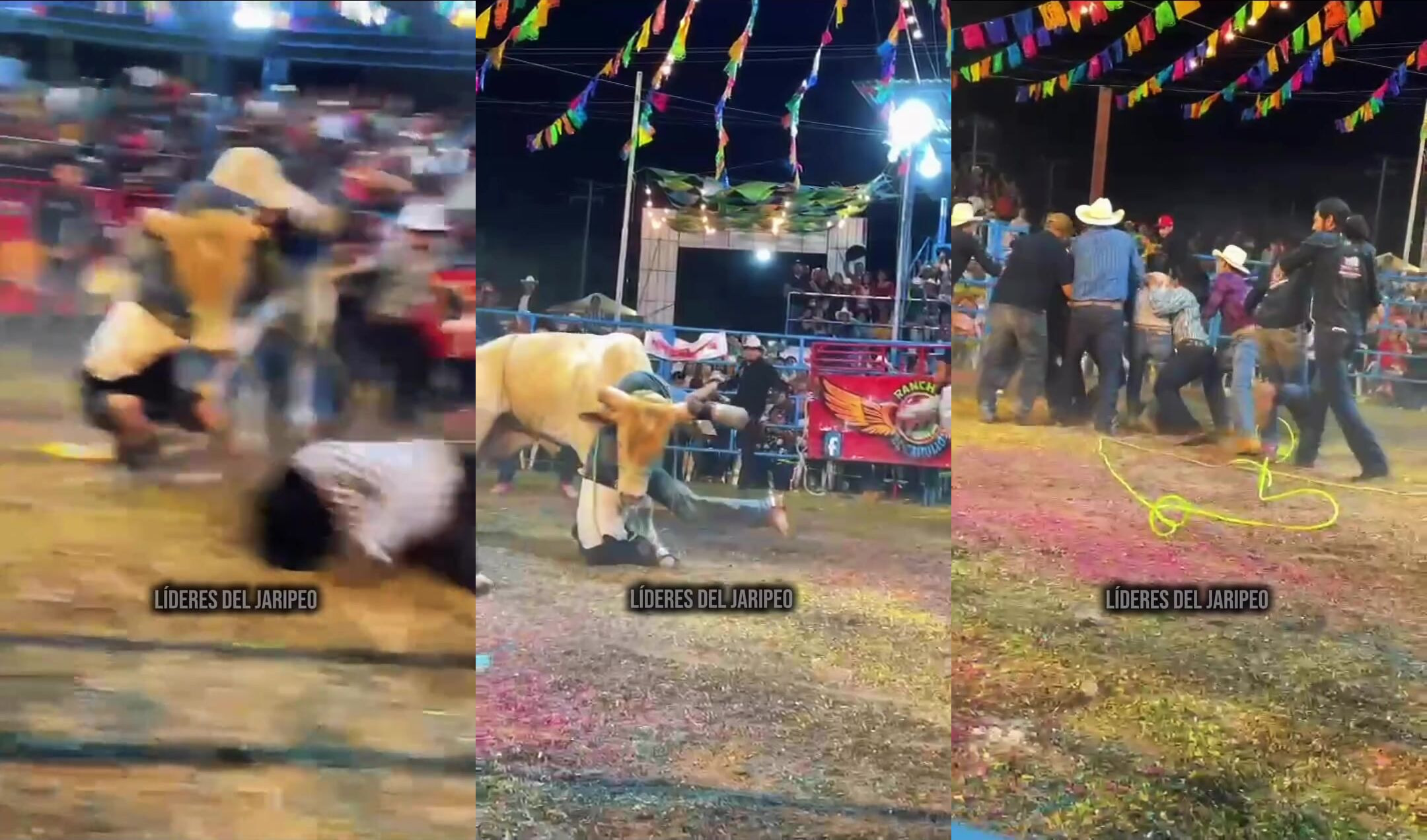 FUCKING BRUTAL, Man destroyed by bull
