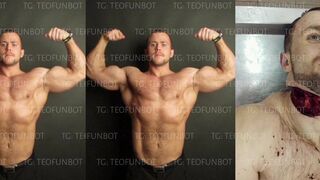 The jock's throat was slit