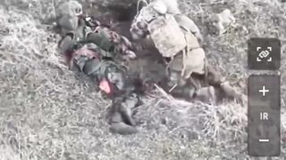 An Orc arrives to rescue his seriously injured colleague and commits suicide himself