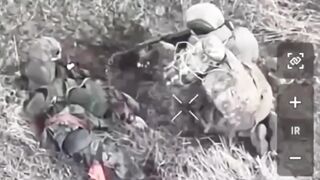 An Orc arrives to rescue his seriously injured colleague and commits suicide himself