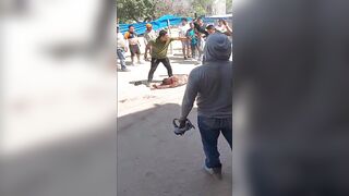Hitman Brutally Beaten by Angry Mob After Failed Assassination Attempt on Worker