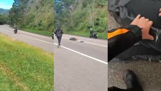 Brutal death , biker die in shocking accident