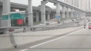 Motorcyclist Takes A Ride On The Hood Before Being Brutally Killed