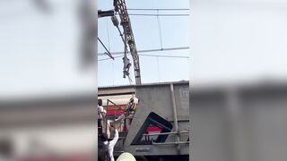 Man Climbs On Electricity Pole And Gets Electrocuted