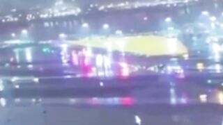 Plane crashes into fire truck - LaGuardia