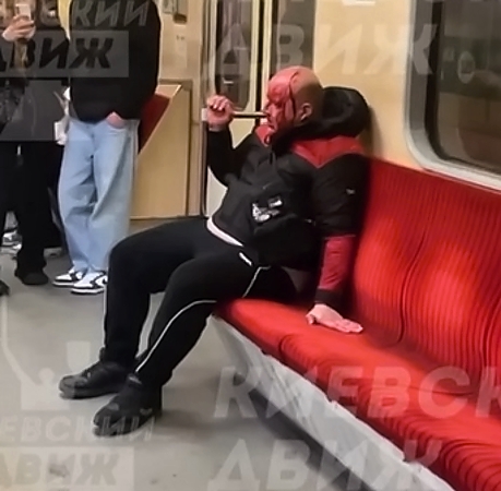 Brutal fight in the Kiev subway