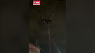 Homeless Man Electrocuted in Fiery Explosion While Stealing Cables from Power Pole