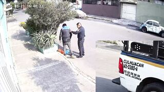 Dirty Cops In Mexico Beat And Rob A Man Of Cash