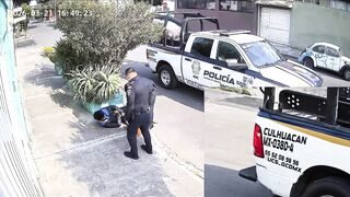 Dirty Cops In Mexico Beat And Rob A Man Of Cash