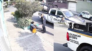 Dirty Cops In Mexico Beat And Rob A Man Of Cash