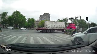 Another Moped Rider Messed With A Truck