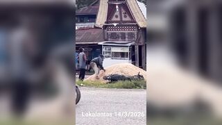 Dude Suffers A Seizure After Motorcycle Accident