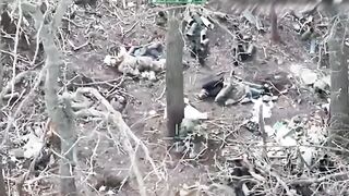 A frustrated Orc sits among the corpses of his comrades