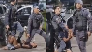 Dude Resisting Police Loses Pants, Gets Punched During Arrest In Brazil