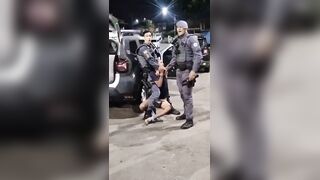 Dude Resisting Police Loses Pants, Gets Punched During Arrest In Brazil