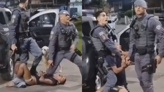 Dude Resisting Police Loses Pants, Gets Punched During Arrest In Brazil