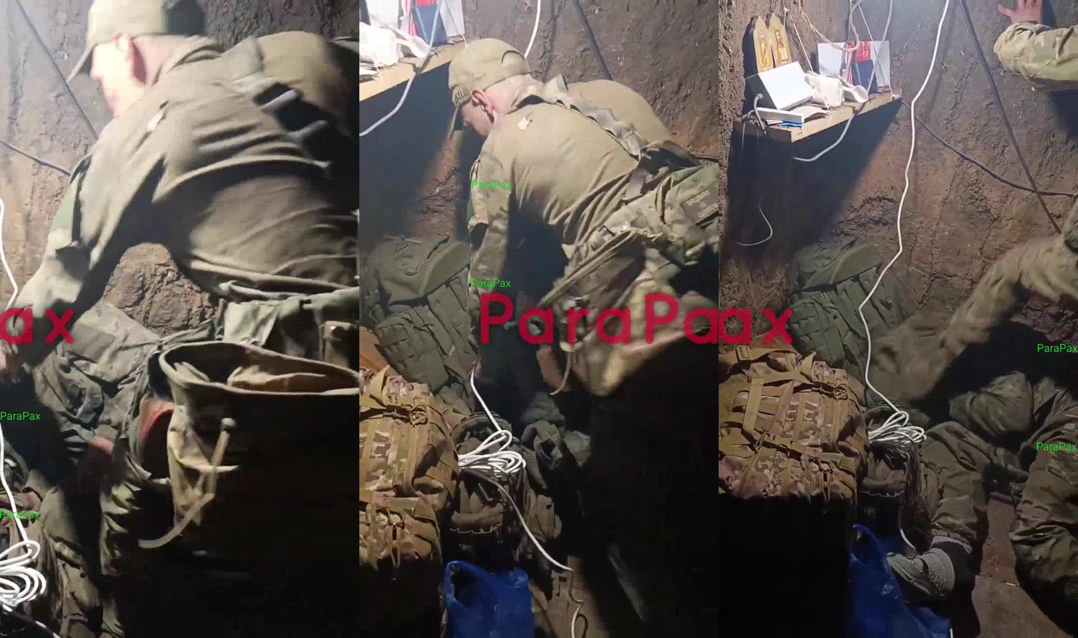 beating of a Russian soldier