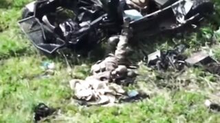 Destruction of the UA transport vehicle and arrival of the crew