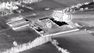 Ukrainian command center is bombed.