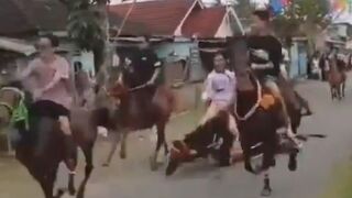 Horse Race Accident In Indonesia
