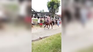 Horse Race Accident In Indonesia