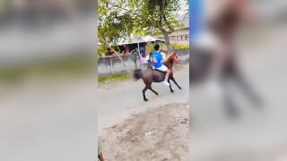Horse Race Accident In Indonesia