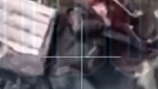 A machine gun shattered the forehead of an Orc