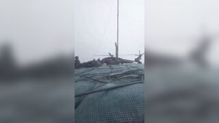 Moment when guerrillas hit Colombian army Blackhawk helicopter