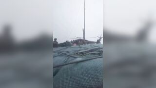 Moment when guerrillas hit Colombian army Blackhawk helicopter