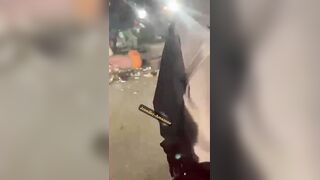 Motorcyclists Catch Thief, Run Him Over, Stone and Burn Him Alive