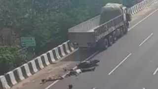 Mother And Son Crash Into A Parked Truck, Killed Instantly