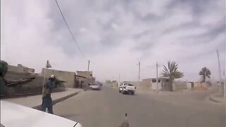 IRGC  Vehicle Ambushed In  Isfahan Province, Iran