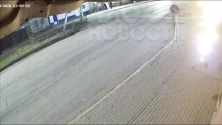 In Astrakhan, a drunk man tried to stop a motorcycle