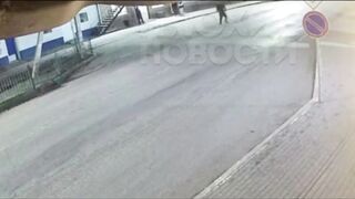 In Astrakhan, a drunk man tried to stop a motorcycle