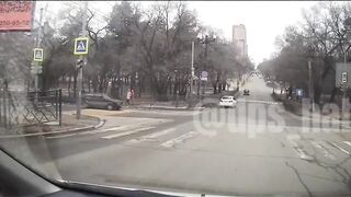 Tragic accident of Mercedes G with Toyota (2 views)