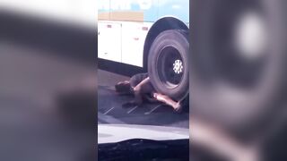 Motorcyclist Loses Control, Falls, and Gets Brutally Crushed to Death by Bus