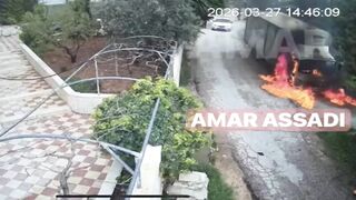 Men Catch Fire While Trying to Burn Truck with Gasoline in West Bank
