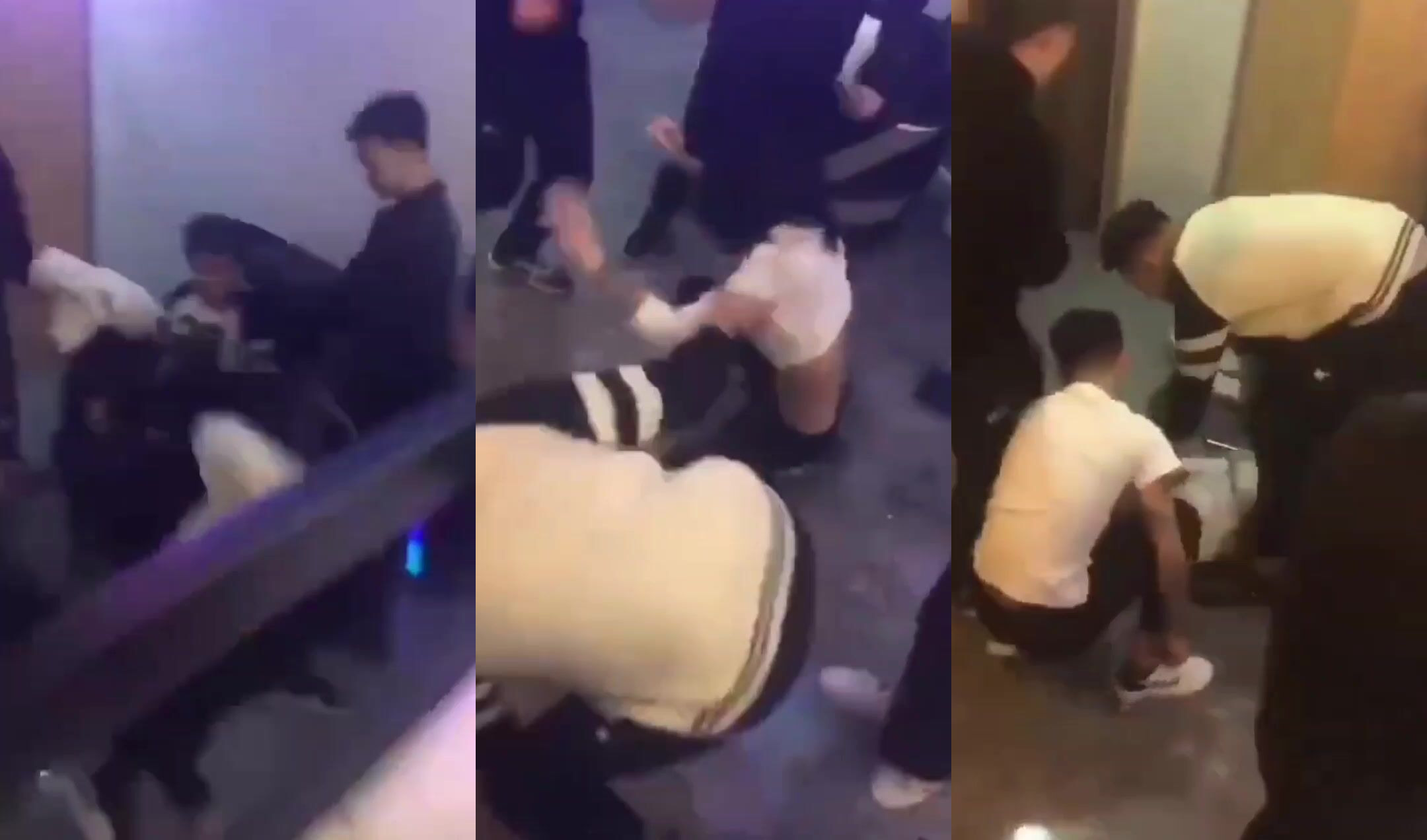 girl was beaten by a group of man