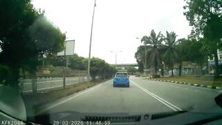 A High-Speed Honda City Crash Sends Rider Flying Onto Car Roof
