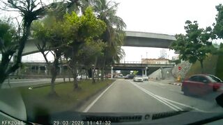 A High-Speed Honda City Crash Sends Rider Flying Onto Car Roof