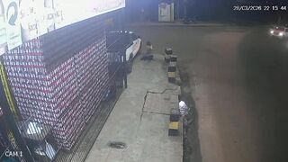 Terrifying CCTV Footage Shows Woman Flung From Moving Car