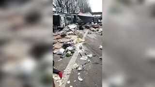 Horror in Beijing: Excavator Turns Into Death Machine and Crushes Market Shoppers