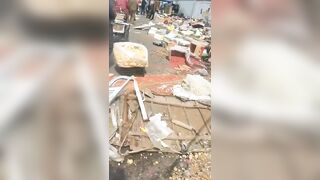 Horror in Beijing: Excavator Turns Into Death Machine and Crushes Market Shoppers