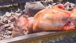 Train's Brutal Toll: Victim Continues to Move in Pure Agony