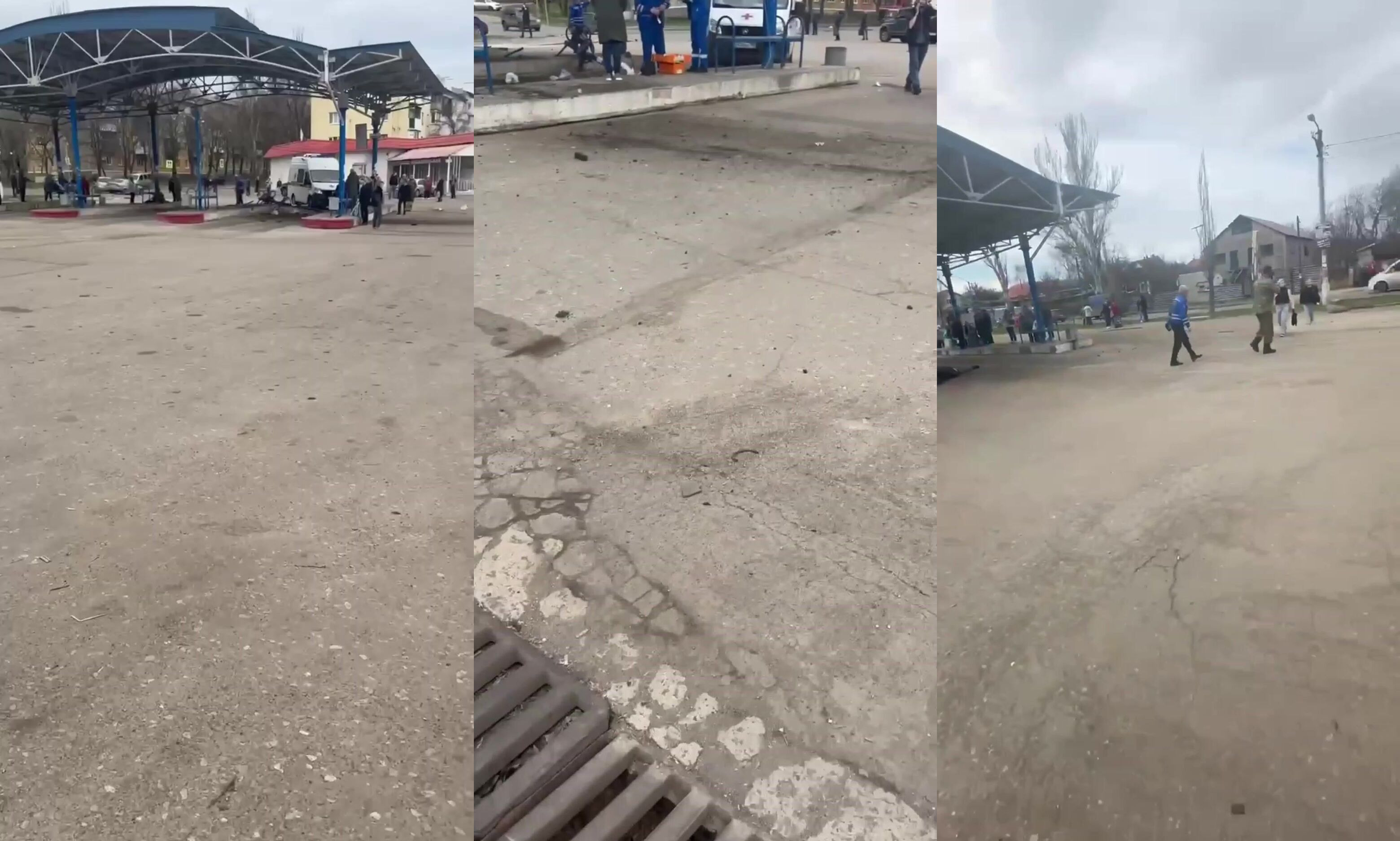 In Donetsk, Russian soldiers rammed a bus stop in the Urals.