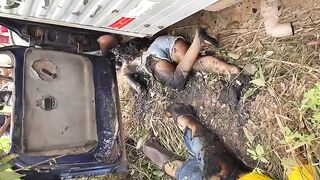 Truck Slams Into High-Voltage Cable – Father and Daughter Fried Alive in Seconds