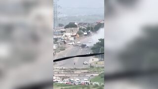 Cash van explodes in South Africa
