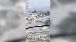 Cash van explodes in South Africa