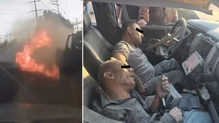 Two Cartel Hitmen Accidentally Detonate Grenade Inside Their Truck, Die Instantly